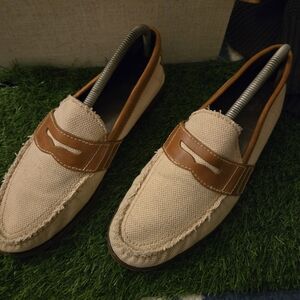 COLE HAAN size 9 Men's Tan and Brown Loafers Perfect.